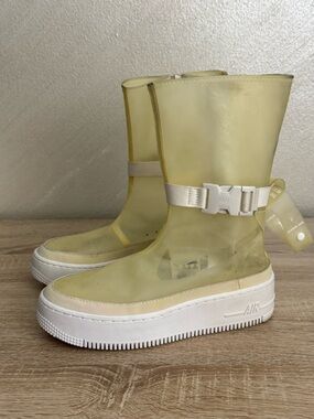 Nike Air Force 1 Sage High Lux Phantom Boots Translucent Women Size 7